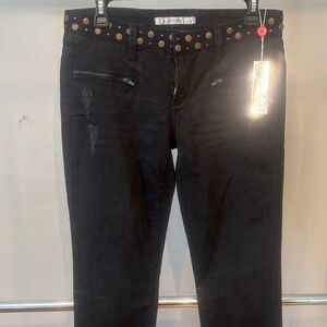 Joe's Jeans Black Studded Skinny Jeans